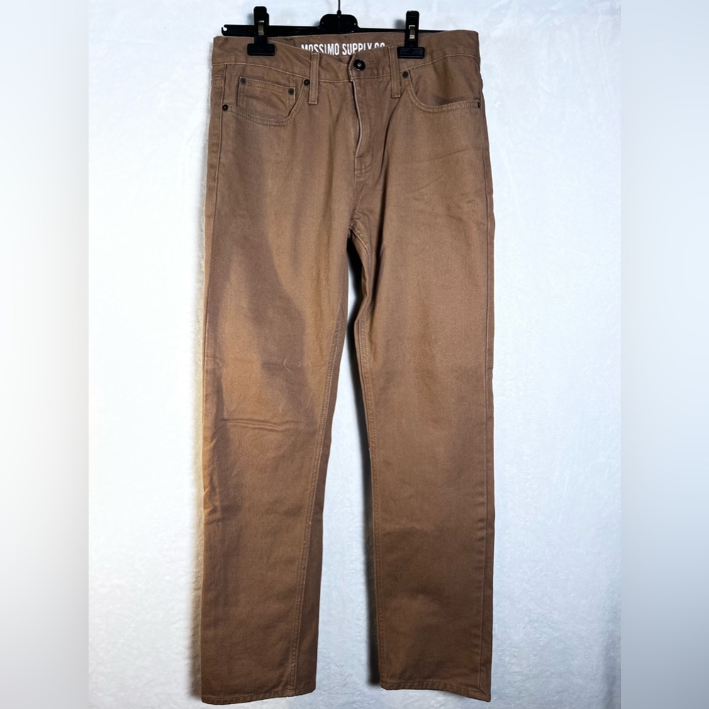 mossimo supply co skinny jeans khaki W33 L32 100% cotton Men’s Pants EUC.